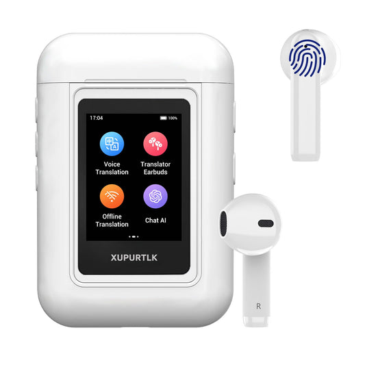 Xupurtlk AI Translation Earbuds with 120 Offline Language Packages