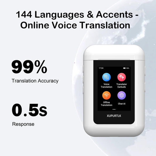Xupurtlk AI Translation Earbuds with 120 Offline Language Packages